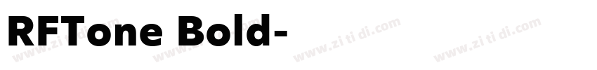 RFTone Bold字体转换